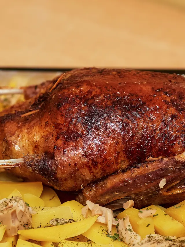 Ilustrasi resep masakan, daging bebek