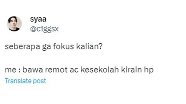 8 Curhatan Netizen saat Ditanya Seberapa Enggak Fokus Ini Bikin Geleng Kepala