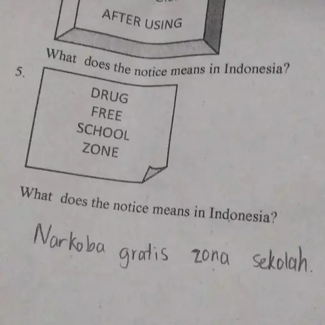 6 Jawaban Murid di Soal Bahasa Inggris Campur Indonesia Ini Bikin Elus Dada