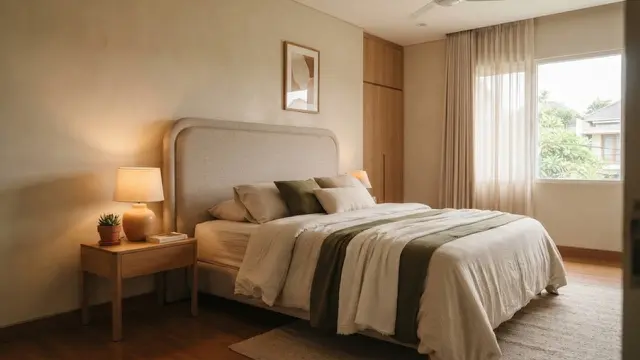 Desain Kamar Tidur dengan Panduan Palet Warna dan Pencahayaan Hangat