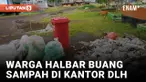 Protes, Warga Halbar Buang Sampah di Kantor DLH