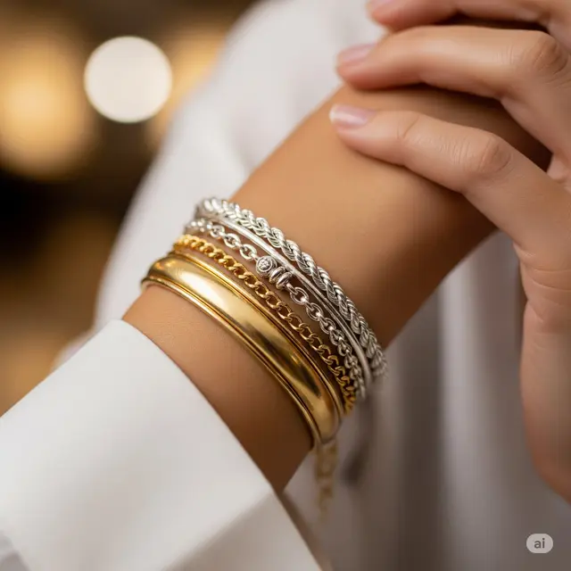 Gelang Rantai Multi-Layer: Fleksibilitas Gaya yang Menawan