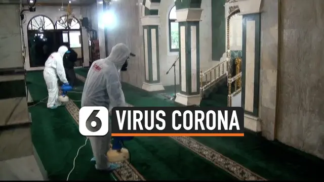 VIDEO: Masyarakat Diminta Swadaya Semprot Masjid dengan Disinfektan