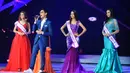 Finalis asal Manado Jasi Michelle Tumbel berhasil tampil sebagai pemegang Mahkota Miss Celebrity Indonesia 2016. Selain mendapatkan kontrak esklusif dari SCTV selama setahun, juga mendapatkan uang tunai Rp 50 juta. (Adrian Putra/Bintang.com)