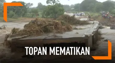 Angin topan mematikan menerjang Zimbabwe. Lebih dari 80 orang tewas karena insiden ini.