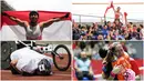 Momen Pilihan Asian Para Games 2018 Hari ke-7 diwarnai dengan selebrasi emosional pebalap sepeda M Fadli hingga kesedihan pebulu tangkis putri, Leani Ratri Oktila, usai ditaklukkan wakil Cina di final. (Tim Bola.com)