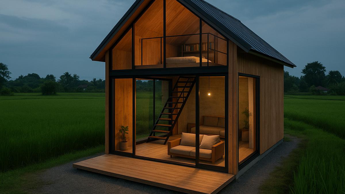7 Model Rumah Kecil Mungil 4×6 Estetik dengan Mezzanine, Solusi Hunian Modern Hemat Lahan