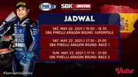 Jadwal WSBK (World Superbike) Aragon Pekan Ini Tayang di FOX Sports Eksklusif Melalui Vidio. (Sumber : dok. vidio.com)