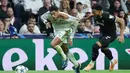 Laga antara Real Madrid vs Juventus berlangsung dalam tempo tinggi sejak menit awal pertandingan. (Thomas COEX/AFP)