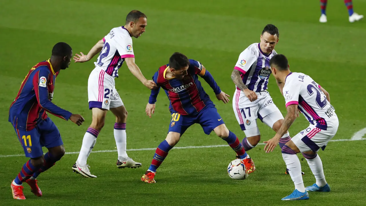 FOTO: Bungkam Real Valladolid, Barcelona Gusur Real Madrid di Klasemen Liga Spanyol