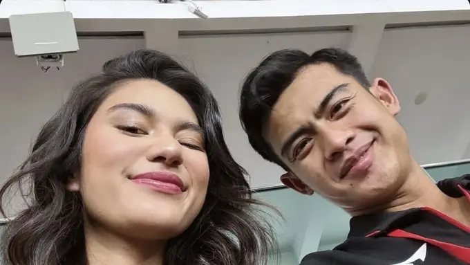 Azizah Salsha dan Pratama Arhan Menyaksikan Pertandingan Timnas Indonesia vs Bahrain