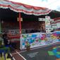 TPS bertema Asian Games di Kecamatan Bukit Kecil Palembang (Lipiutan6.com / Nefri Inge)