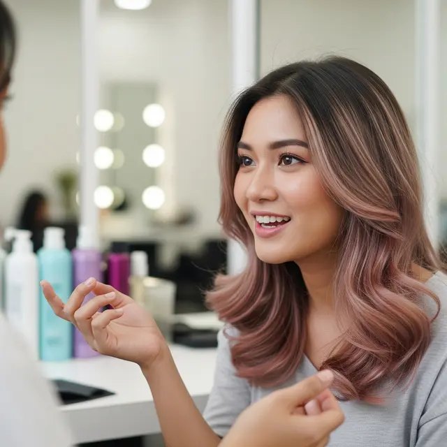Rambut Pirang Ash Brown