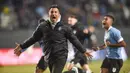 Laga berjalan ketat dan skor 0-0 bertahan hingga akhir babak kedua.  (AP Photo/Gustavo Garello)