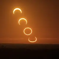 Gerhana menghasilkan efek yang membuat Matahari akan tampak seperti cincin api atau 'ring of fire'.  