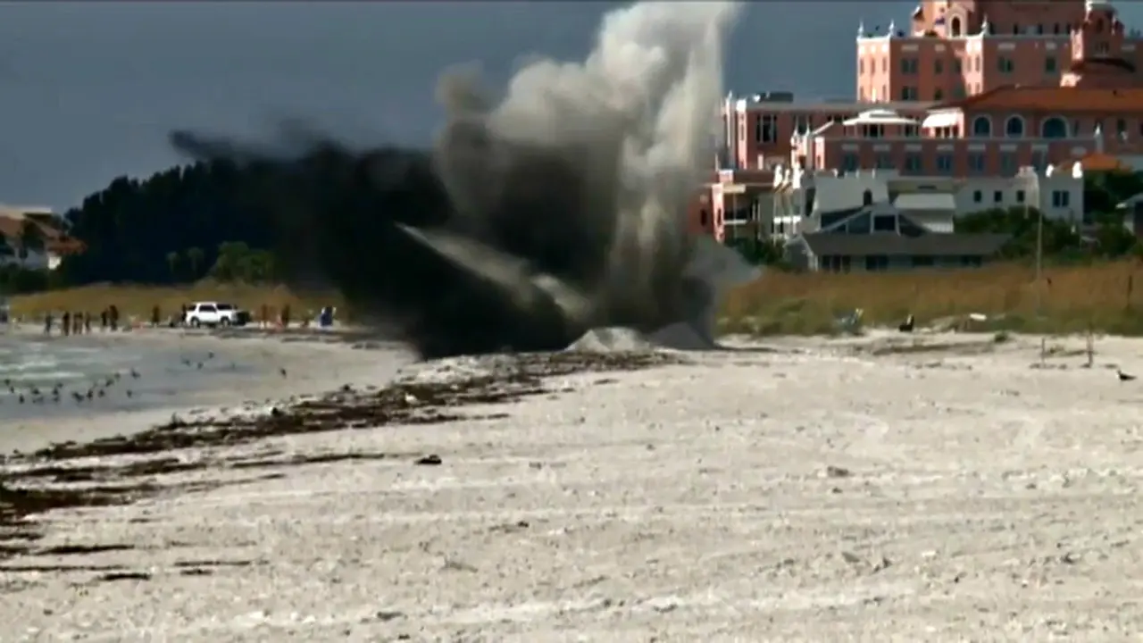 Bom Bekas Perang Dunia II Hanyut ke Pantai Florida