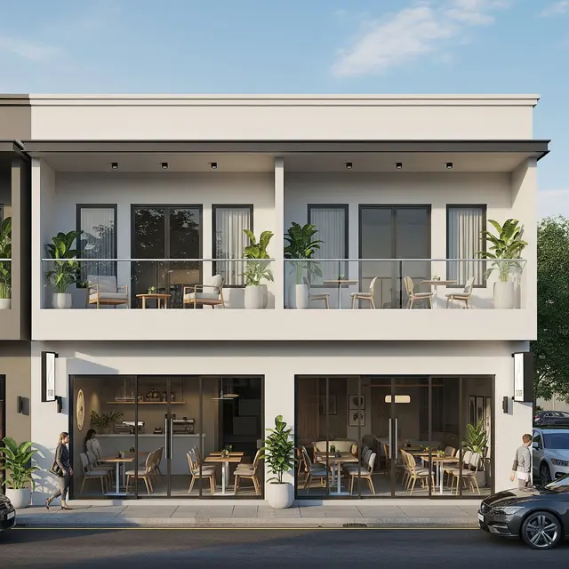 Ruko 2 Lantai Balkon Terbuka