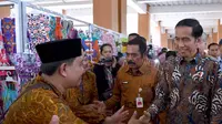 Presiden Jokowi meresmikan Pasar Klewer Solo 