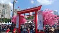 Suasana meriah Jak-Japan Matsuri 2025 di Area GBK Senayan, Jakarta, Minggu (28/9/2025) (Dok. Liputan6.com/Indra C. Vanleon).&nbsp;
&nbsp;
&nbsp;