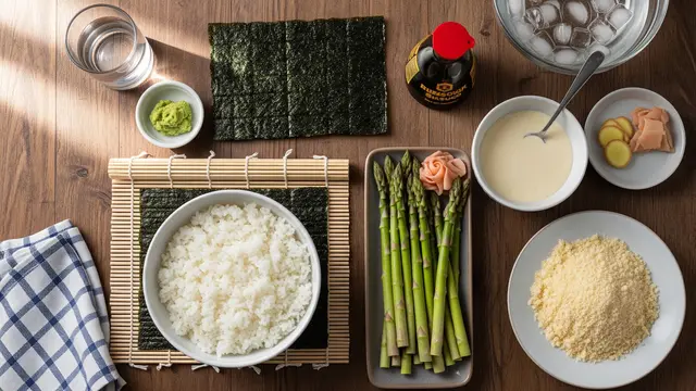 Asparagus Sushi Tempura