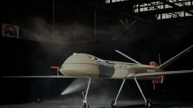 Drone jenis Medium Altitude Long Endurance (MALE) Elang Hitam ditargetkan akan mengudara Januari 2021. (Sumber foto: Dokumen PT Dirgantara Indonesia)
