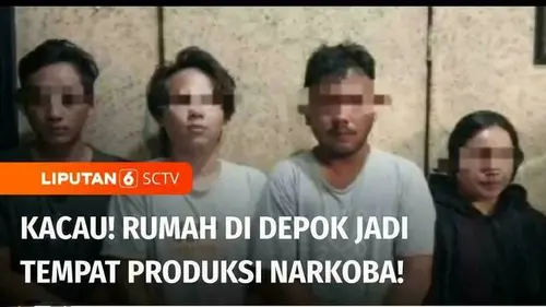 VIDEO: Gerebek Rumah di Depok, Komplotan Ini Produksi Narkoba Sintetis Beromzet Belasan Miliar
