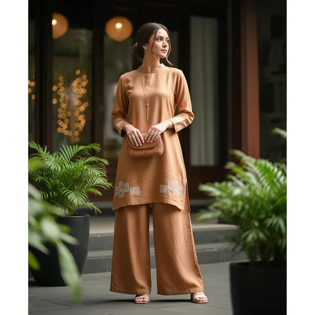 Model Celana Panjang Wanita Kekinian untuk Lebaran 2026 (Image by Gemini AI)