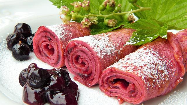 Ilustrasi resep masakan, dadar gulung