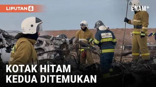 VIDEO: Kotak Hitam Kedua Ditemukan di Lokasi Kecelakaan Pesawat Azerbaijan di Dekat Aktau, Kazakhstan