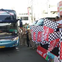PT Astra Honda Motor (AHM) kembali menggelar program Mudik Balik Bareng Honda (MBBH) yang melibatkan pengguna sepeda motor Honda. (Septian / Liputan6.com)