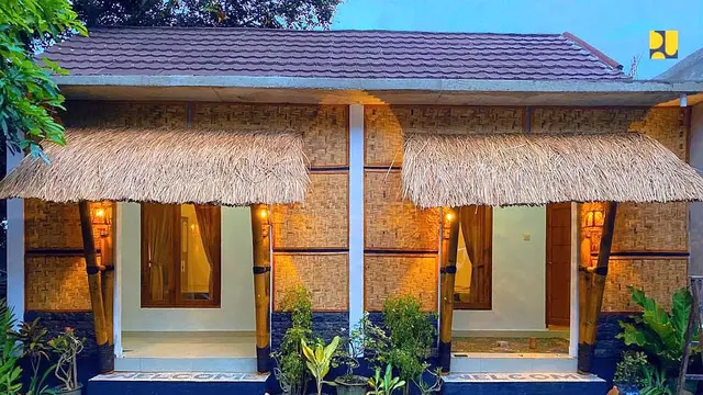 Kementerian PUPR telah menyelesaikan 915 unit Sarana Hunian Pariwisata (Sarhunta) yang tersebar di Lombok Tengah dan Lombok Utara dengan anggaran Rp 62,22 miliar. (Dok Kementerian PUPR)