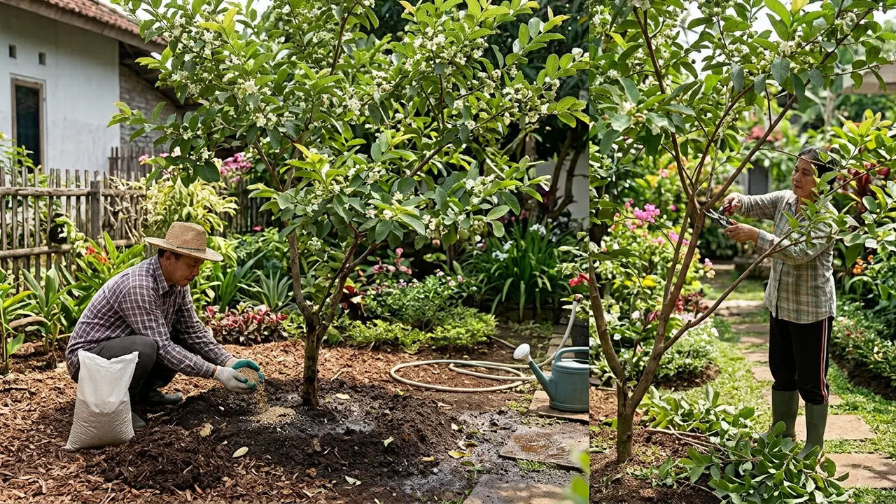 Cara Mengatasi Jambu Biji yang Berbunga tetapi Tidak Jadi Buah