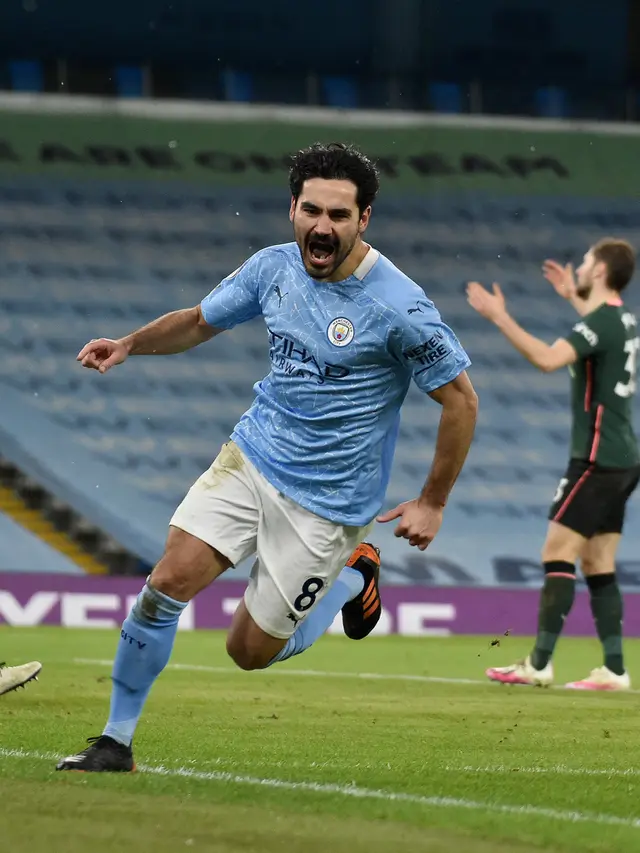 Pemain Manchester City Ilkay Gundogan