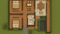 9 Gambar Rumah Sederhana Ukuran 6x12 di Kampung, Nyaman untuk Keluarga