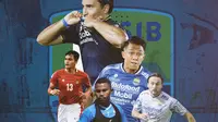 Persib Bandung - Ilustrasi Marc klok, Ezra Walian, Febri Hariyadi, Rachmat Irianto, dan Ardi Idrus (Bola.com/Adreanus Titus)