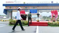 Peresmian jalan tol Samboja - Palaran Kalimantan Timur. (Liputan6.com/Abelda Gunawan)