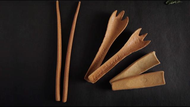 Alat makan yang bisa dimakan