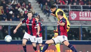 Ruben Loftus-Cheek mencetak gol di laga Bologna vs AC Milan di pekan ke-23 Liga Italia 2025/2026 di Renato Dall'Ara, Rabu (04/02/2026) dini hari WIB. (Massimo Paolone/LaPresse via AP)