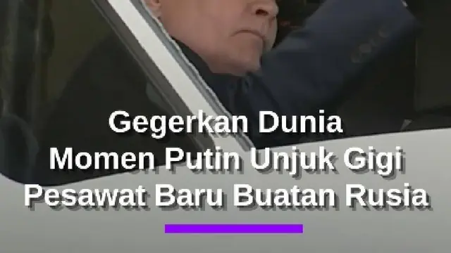 Presiden Putin Unjuk Gigi Gegerkan Dunia, Gagah Duduk di Kokpit Pesawat Baru Milik Rusia