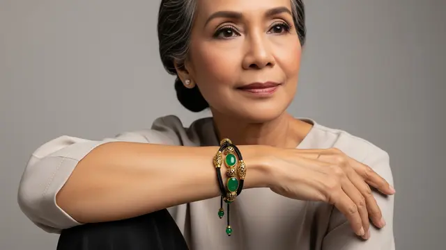 Gelang Emas Tali untuk Wanita Usia 50 Tahun ke Atas