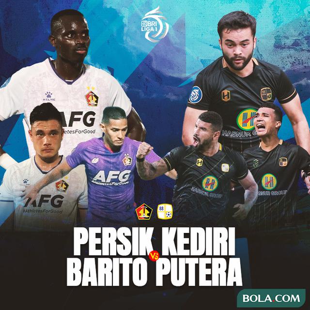 BRI Liga 1 - Duel Antarlini - Persik Kediri Vs Barito Putera