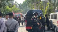 Tim gegana diterjunkan ke lokasi ledakan di sekitar Taman Tangkuban Perahu, Guntur, Setiabudi, Jakarta Selatan, Rabu, (18/10/2023). (Fachrur Rozie/Liputan6.com).