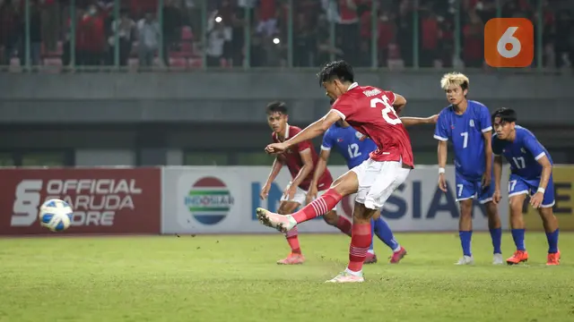 Foto: Parade Gol dan Selebrasi Rabbani Tasnim Saat Cetak Hattrick untuk Timnas Indonesia U-19 di Ajang Piala AFF U-19 2022