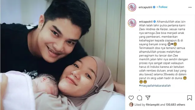 Erica Putri (Foto: Instagram/@ericaputrii)