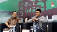 Diskusi tentang 'MPR Rumah Kebangsaan' di media center Gedung Nusantara 3, Komplek Parlemen, Jakarta. (Liputan6.com/Moch Harun Syah)