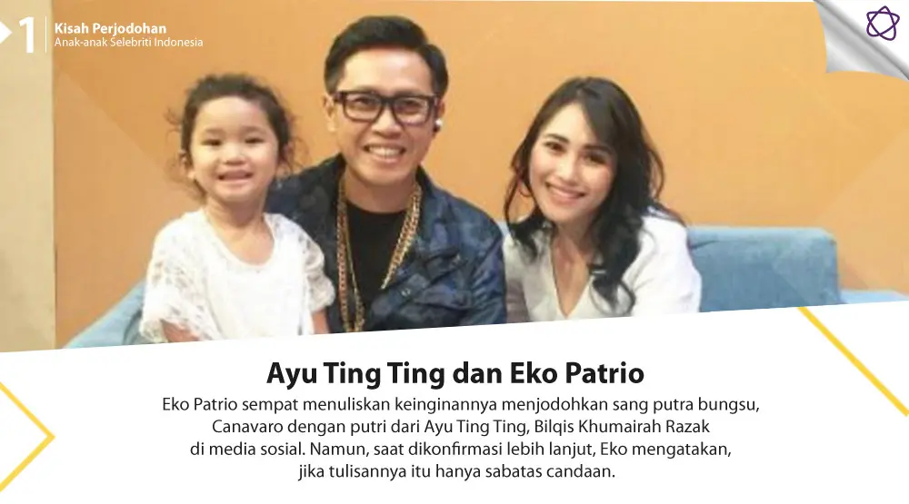 Kisah Perjodohan Anak-anak Selebriti Indonesia. (Foto: Instagram/@ekopatriosuper, Desain: Nurman Abdul Hakim/Bintang.com)