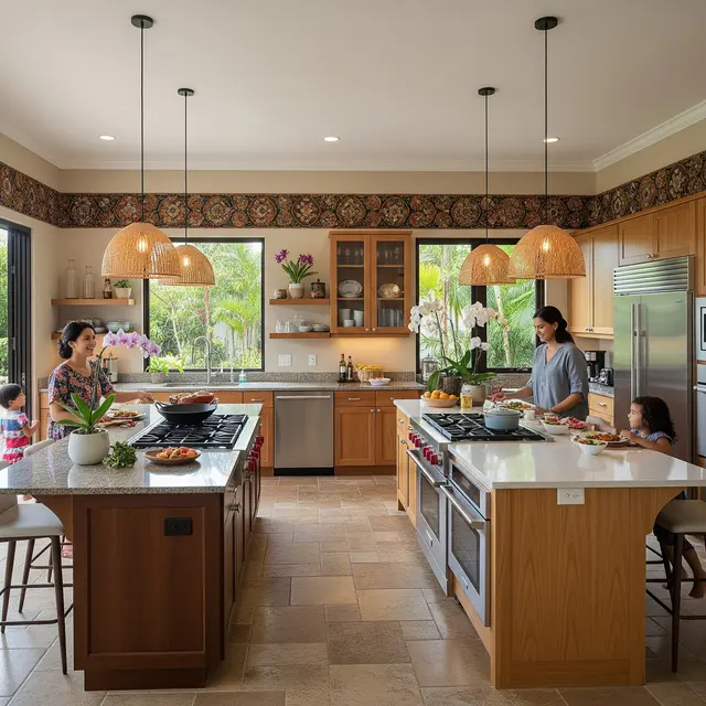 9 Desain Dapur Konsep Terbuka untuk Dua Keluarga, Solusi Harmonisasi Ruang