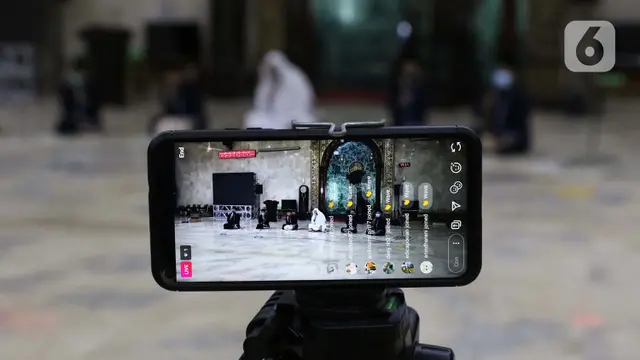 FOTO: Masjid Agung Sunda Kelapa Siarkan Malam Takbir Secara Virtual