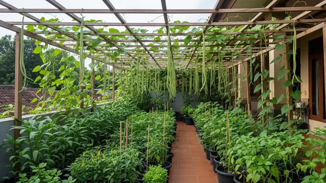Teras Kecil tapi Bisa Jadi Sumber Sayur Harian