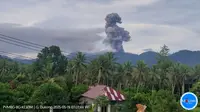 Gunung Dukono 2 Kali Erupsi Senin Pagi 19 Mei 2025, Kolom Abu Menyeruak 1.300 Meter